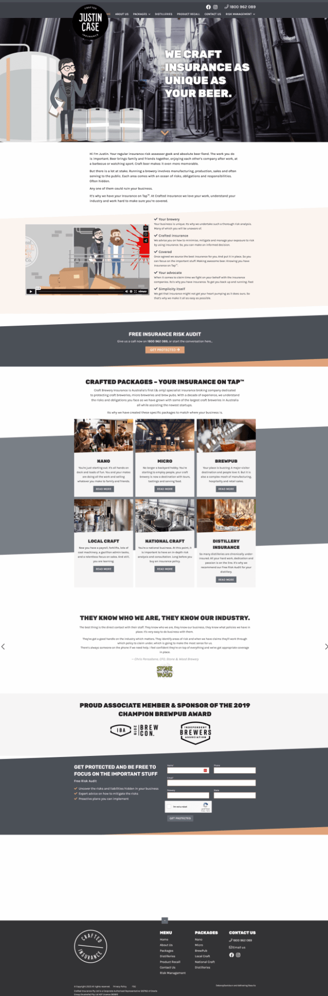 Craft Brewery Insurance website by delivering Results1