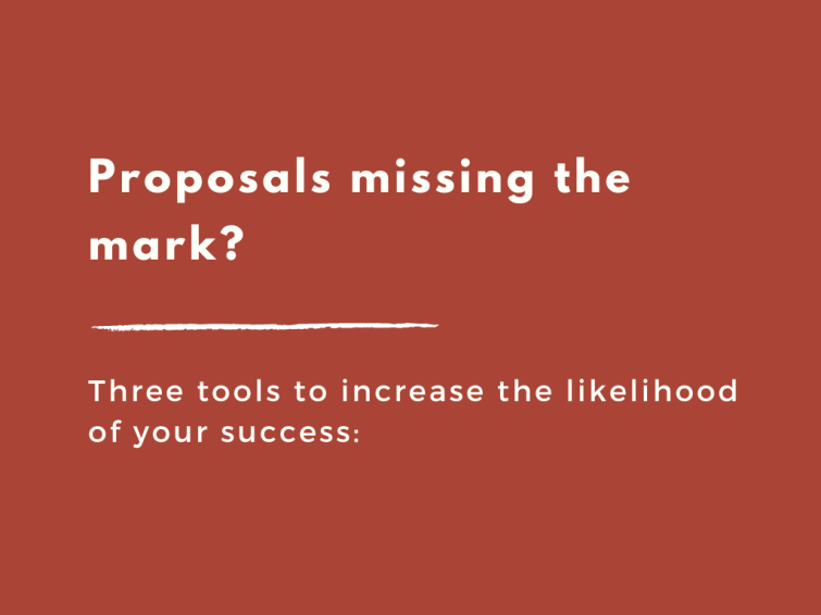 Proposals missing the mark delivering Results